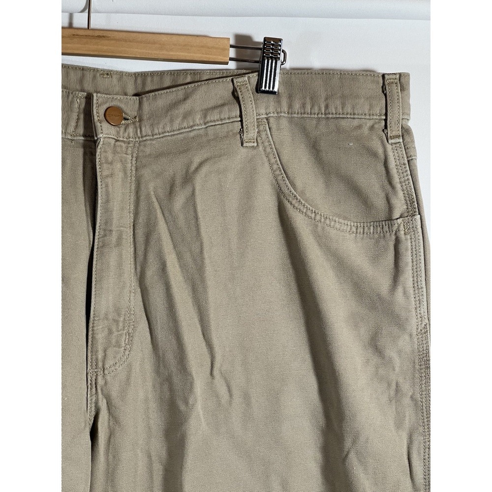 Carhartt Cargo Pants Mens 42x30 Tan FRB 159 Carpenter - Picture 11 of 16
